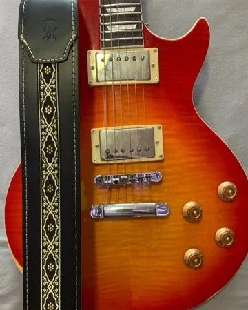 Minotaur Guitar Straps|Our Products|GOLDEN PATTERN Black