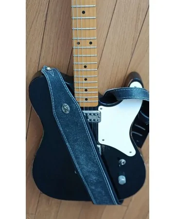 Vintage Grey Guitar Strap | "Roadie" Guitar Strap | Padded bass strap